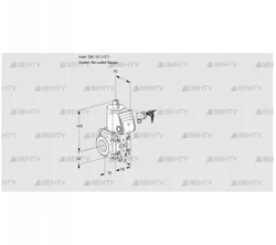 VAS115/-R/NK (88031773) Газовый клапан Kromschroder