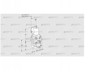 VAG2T25/40N/NQSLAA (88030030) Газовый клапан с регулятором соотношения Kromschroder