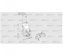 VAS1T15/20N/NQGL (88029118) Газовый клапан Kromschroder