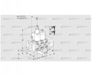 VCH3E50F/50F05LHEWL6/PPPP/PPPP (88105159) Клапан с регулятором расхода Kromschroder