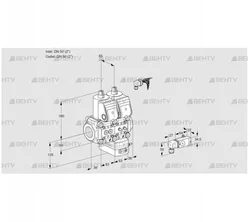 VCG3E50R/50R05NGEWR/PPMM/1-PP (88107115) Клапан с регулятором соотношения Kromschroder