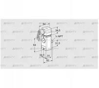 DG 40VCT8-6W (84448890) Датчик-реле давления газа Kromschroder