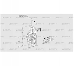 VAD240R/NWSR-50A (88031637) Газовый клапан с регулятором давления Kromschroder