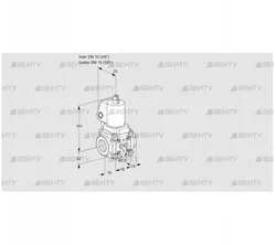 VAS1T10N/NWGL (88028070) Газовый клапан Kromschroder