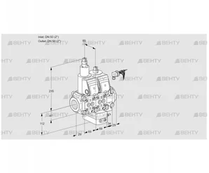 VCG2E50R/50R05LGNVWR/PPPP/PPPP (88107607) Клапан с регулятором соотношения Kromschroder