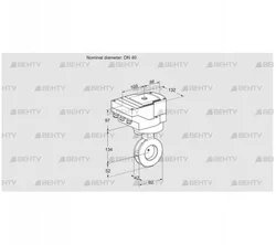 IBAF40Z05/20-60Q3TR10 (88301788) Дроссельная заслонка Kromschroder