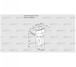 IBA100/80Z05/20-30W3TR10 (88301189) Дроссельная заслонка Kromschroder