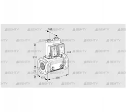 VCS6T65A05NNQSRB/PPMM/PPMM (88203614) Сдвоенный газовый клапан Kromschroder