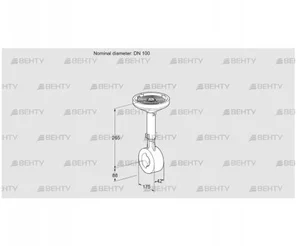 BVHM100W01A (88300180) Дроссельная заслонка Kromschroder