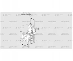 VAS240/-F/NQSR (88010940) Газовый клапан Kromschroder