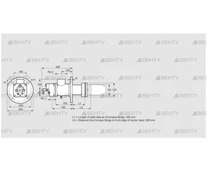 BIC 100HB-250/285-(37)ER (84033534) Газовая горелка Kromschroder