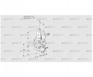 VAG240R/NWGRAE (88025598) Газовый клапан с регулятором соотношения Kromschroder