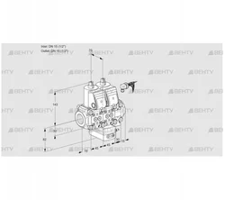 VCH1E15R/15R05NHEVWR/PPPP/PPPP (88103786) Клапан с регулятором расхода Kromschroder