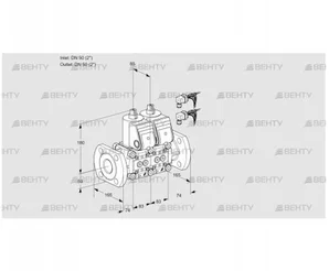 VCS3E50F/50F05NNWR6/PPPP/PPPP (88102897) Сдвоенный газовый клапан Kromschroder