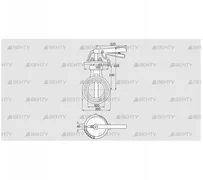 DKR 300Z03H100D (72702150) Дроссельная заслонка Kromschroder