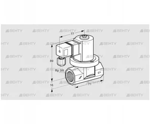 VGP 10R02W6 (85293104) Запорный газовый клапан Kromschroder