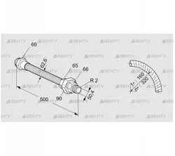 ES 50RA500 (03263071) Шланг из нержавеющей стали Kromschroder