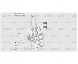 VCH2E40R/40R05FNHEVWR5/PPPP/PPPP (88103891) Клапан с регулятором расхода Kromschroder