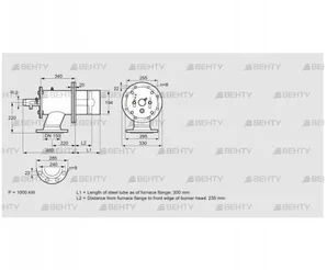 ZIO 200HB-300/235-(21)D (84277034) Газовая горелка Kromschroder