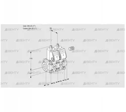 VCS2E25R/25R05NNKR3/PPPP/PPPP (88101916) Сдвоенный газовый клапан Kromschroder