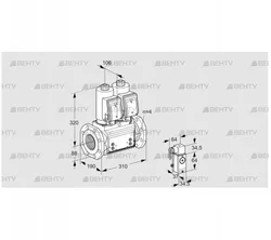 VCS7T80A05NNQGRB/P3PP/PPPP (88204999) Сдвоенный газовый клапан Kromschroder