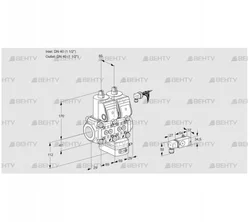 VCG2E40R/40R05NGKWR/2--2/MMPP (88107748) Клапан с регулятором соотношения Kromschroder