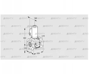 VAS8T100A05NQGLE/PP/PP (88206743) Газовый клапан Kromschroder