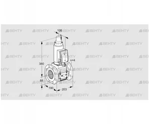 VAS7T80A05LWGRE/PP/PP (88204613) Газовый клапан Kromschroder