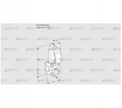 VAS1T-0/10N/NQ (88006383) Газовый клапан Kromschroder