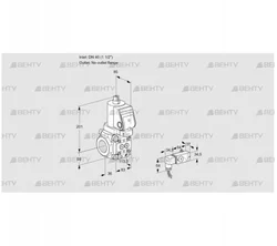 VAS3T40/-N/NQGR (88019667) Газовый клапан Kromschroder