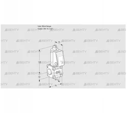 VAS1T-0/15N/NQ (88030857) Газовый клапан Kromschroder