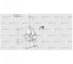 VAS1E25R/25R05NVWR/PP/PP (88105298) Газовый клапан Kromschroder