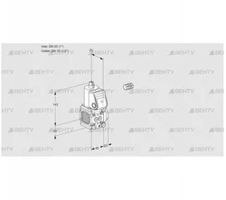 VAS1E25R/15R05FNWR/PP/PP (88102409) Газовый клапан Kromschroder