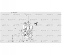 VCH3E50R/50R05NHEWR/PPPP/PPPP (88100526) Клапан с регулятором расхода Kromschroder