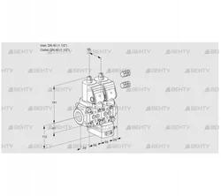 VCG2E40R/40R05NGEWSR3/PPPP/PPPP (88101090) Клапан с регулятором соотношения Kromschroder