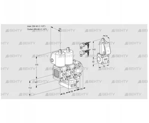 VCG2E40R/40R05FNGEVWL6/PPBS/PPPP (88103785) Клапан с регулятором соотношения Kromschroder