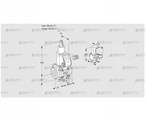 VAS125R/LW (88011485) Газовый клапан Kromschroder