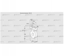 BVA50Z05F (88302023) Дроссельная заслонка Kromschroder