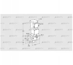 VK 80F24T5A63DS (85317233) Газовый клапан с приводом Kromschroder