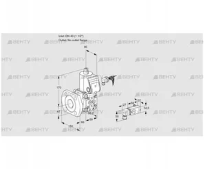 VAS240/-F/NW (88012083) Газовый клапан Kromschroder