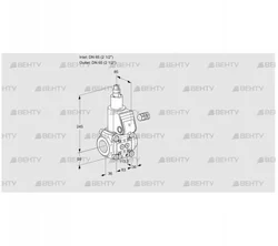 VAS3T65N/LQ (88000084) Газовый клапан Kromschroder