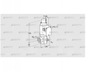 VG 40/32R02LK31DMVZ (85208257) Запорный газовый клапан Kromschroder