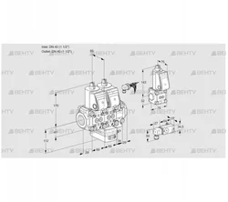 VCH2E40R/40R05NHEVWR/PP3-/PPBS (88104279) Клапан с регулятором расхода Kromschroder