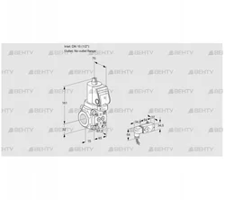 VAS1T15/-N/NQSR (88018814) Газовый клапан Kromschroder