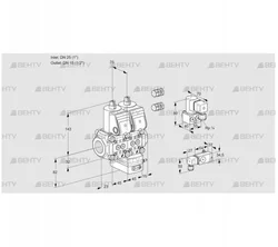 VCG1E25R/15R05NGEWR3/-3PP/PPZY (88103425) Клапан с регулятором соотношения Kromschroder