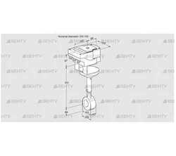 IBHR100Z01A/20-15W3TR10 (88303418) Дроссельная заслонка Kromschroder