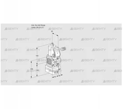 VAD3-/50R/NP-25A (88027074) Газовый клапан с регулятором давления Kromschroder