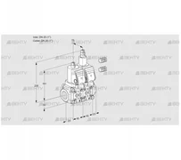 VCS1E25R/25R05NLKGR3/PPPP/PPPP (88106691) Сдвоенный газовый клапан Kromschroder