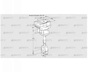 IBHR100Z01A/40A2A (88303322) Дроссельная заслонка Kromschroder