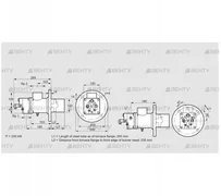 BIO 100KB-250/235-(41E)E (84199041) Газовая горелка Kromschroder